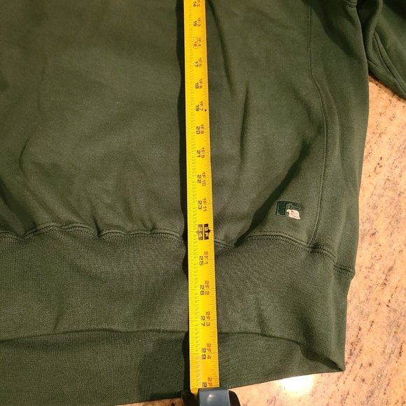Russell Athletic Pro Size L Reverse Weave Sweatshirt Green Wesmac New * stains* - Picture 5 of 12